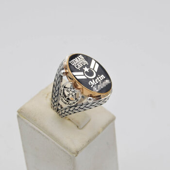 Gümüş Ayyıldız Uzman Çavuş İsimli Yüzük - 4