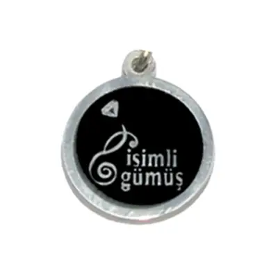 Gümüş Firma Logolu İsimli Tesbih Püskülü - 1
