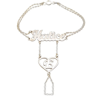 Gümüş Harfli İsimli Şahmeran Eldiven - Kamer Gümüş