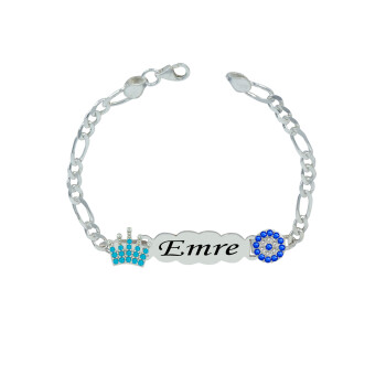 Gümüş İsimli Erkek Çocuk Bileklik - 2