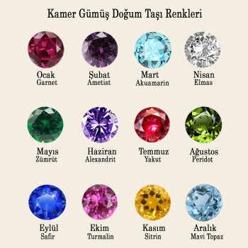 Gümüş Kadınlar Günü Anne Bebek Kolyesi - 6
