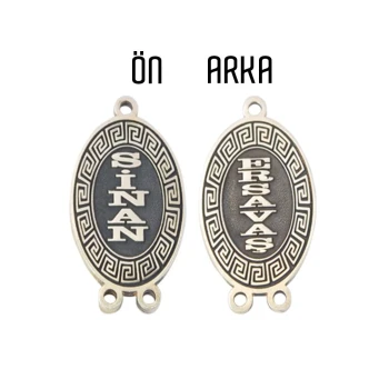 Gümüş Kişiye Özel İsimli Tesbih Püskülü - Kamer Gümüş