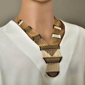 Gümüş Mardin Akıtma Kolye - 1