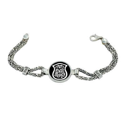 Gümüş Özel Tasarım Nali Şerif Bileklik - Kamer Gümüş