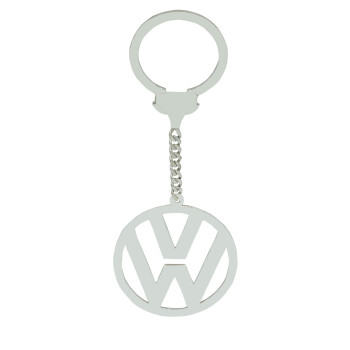 Gümüş Volkswagen Logolu Armalı Anahtarlık - Kamer Gümüş