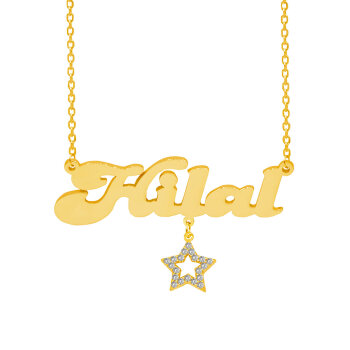 Gümüş Yıldız, Papatya Sallantılı İsimli Kolye - 1