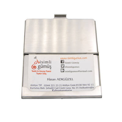 Kişiye Özel İsimli Metal Kartvizitlik - 1